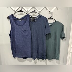 Set of 3 mens old navy tops size large